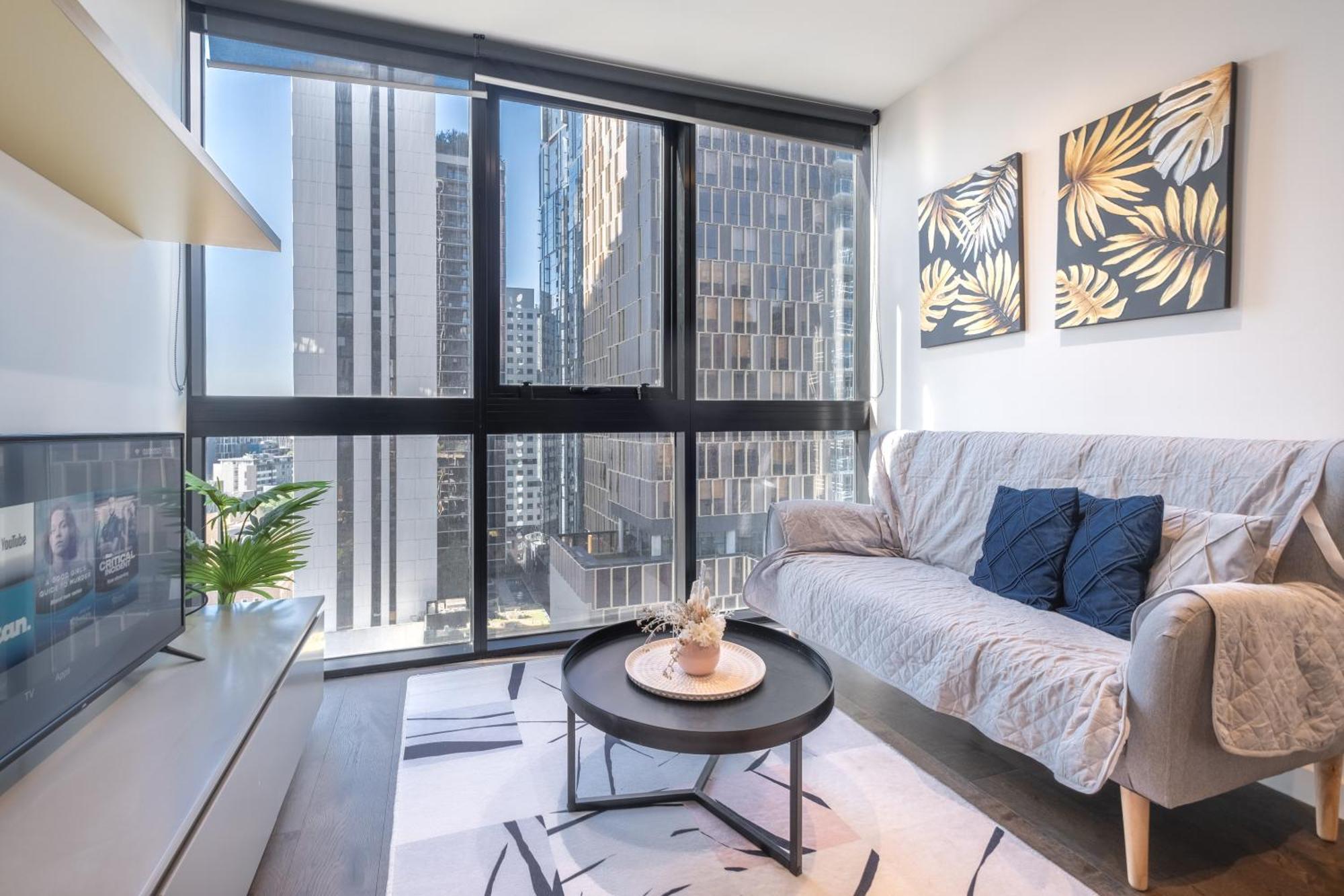 Relaxed 1Br1Ba City View Apt Wifi In Heart Melcbd Melbourne Exteriör bild